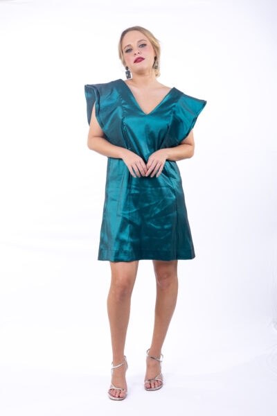 VESTIDO EVASE BABADOS MAJESTY