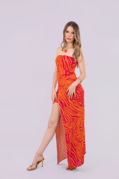 VESTIDO LONGO TULE PAULINHA