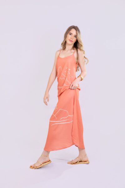VESTIDO LONGO MORROS DE NORONHA