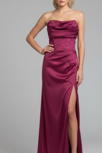 VESTIDO GOLA BOBA RECORTE SAIA LONGA