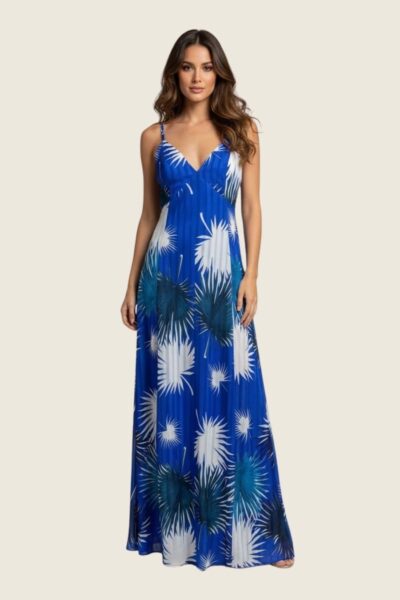 VESTIDO LONGO TROPICAL NORONHA