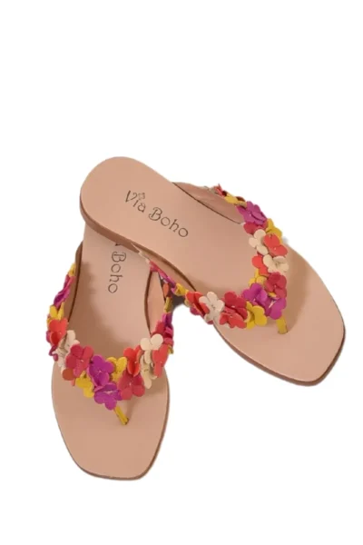 SANDALIA RASTEIRA DE DEDO FLORZINHAS