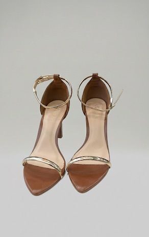 SANDALIA SALTO ALTO FLAMOUR GOLD
