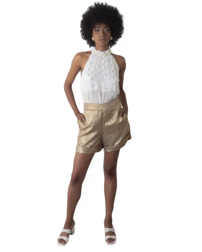 BLUSA GOLA FLUFLU POÁ LUREX
