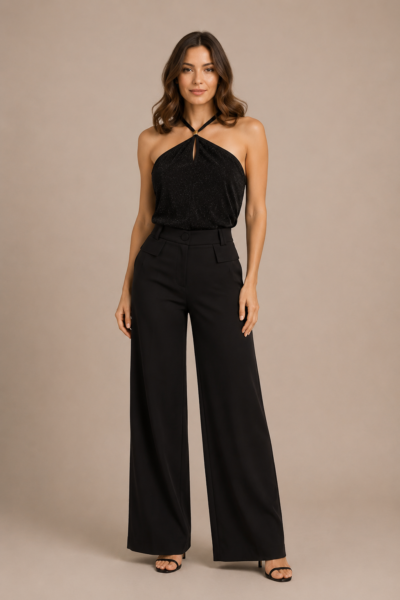 BLUSA ALÇA FINA LUREX
