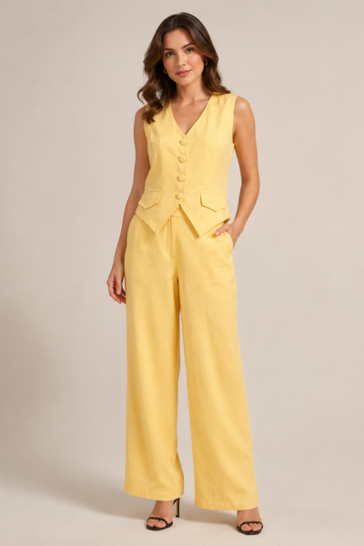 CALÇA PANTALONA  BOTÃO ANNA